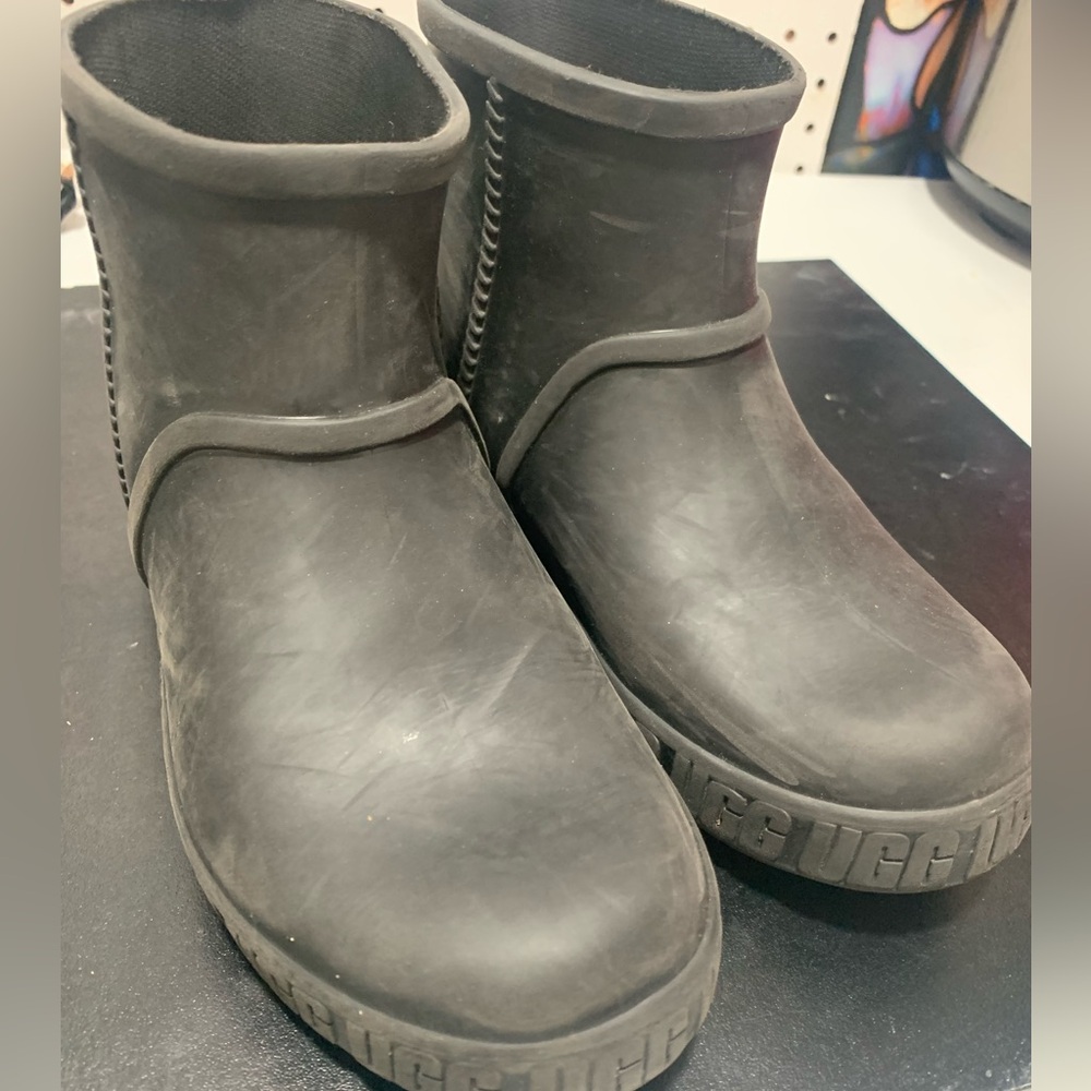 UGG KIDS Black Rubber Rain Boots
